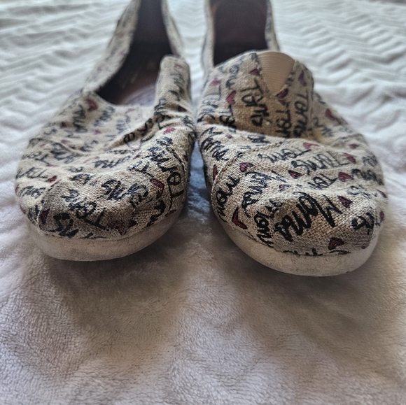 TOMS Heart Moms Slip-on Casual Flats, Women's size 6.5 - Picture 4 of 6